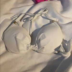 White bikini push up water lift